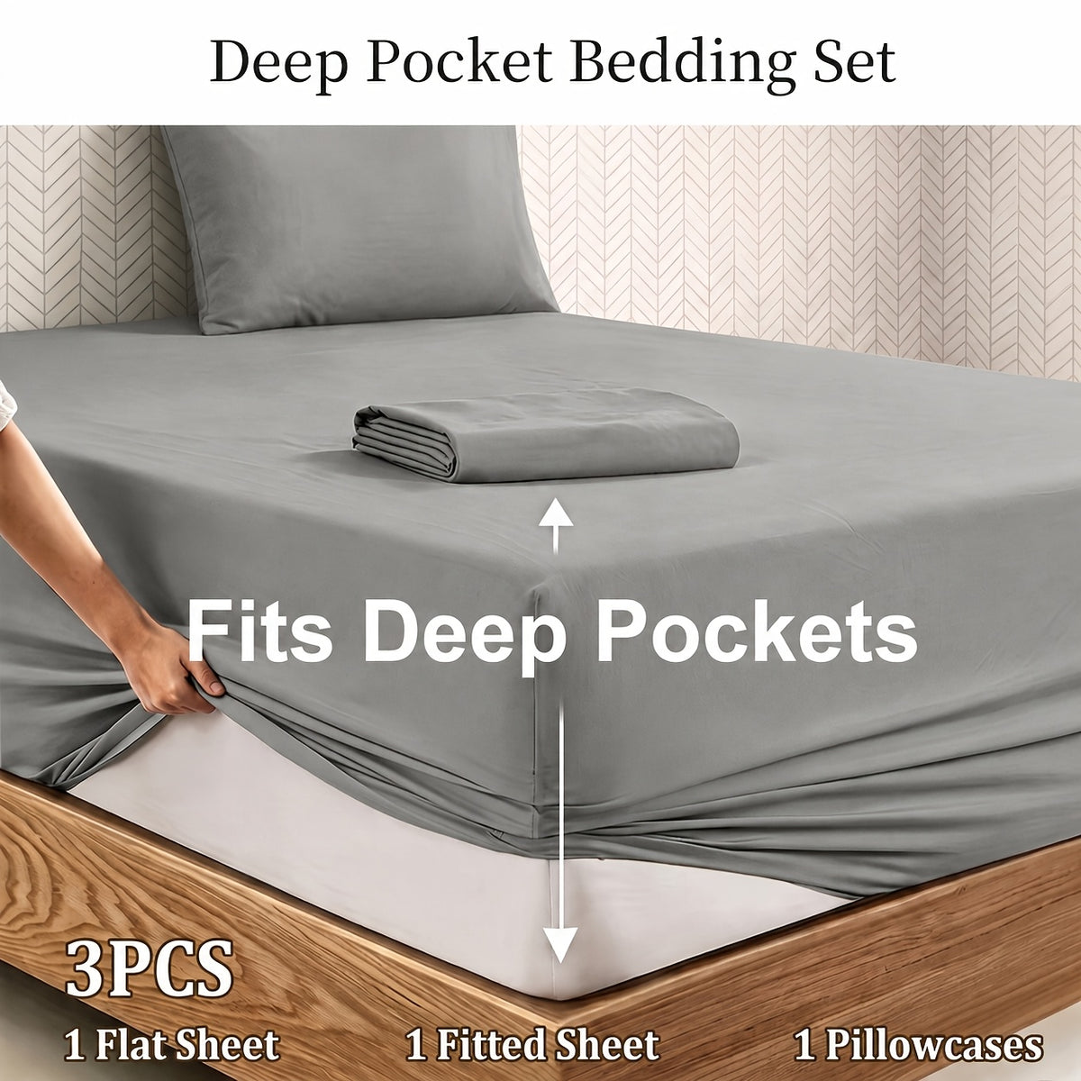 Deep Pocket Bed Sheet Set, Soft Brushed Fabric, Breathable All Season, Easy Care Kids Bedding, Great Christmas & Halloween Gift for Kids, Bedroom Dorm Use - product image 25