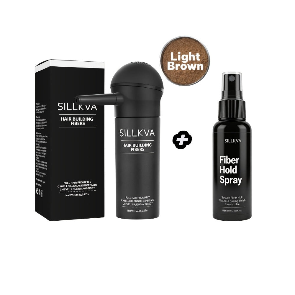 Hair Fibers Spray Applicator Kit Instant Thickness for Thinning Hair & Bald Spots SILLKVA 7 Shades Precision Spray Natural Coverage Hair Loss Concealer Men & Women 0.97oz - product image 7