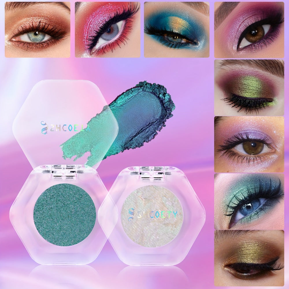 Chameleon Color-Shifting Eyeshadow Palette 12 Shades — Pearlescent Pigments Matte & Shimmer Blendable Long-Lasting Eye Makeup Kit for Women, All Skin Tones, Daily Wear & Special Oc - product image 10