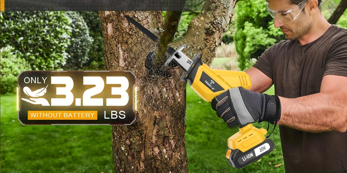 Electric Reciprocating Saw Cordless with LED Light & Safety Lock – Multi-Purpose Cutting Tool with Replaceable Blades, 1 or 2 Battery Options, Carrying Case Included - product image 18