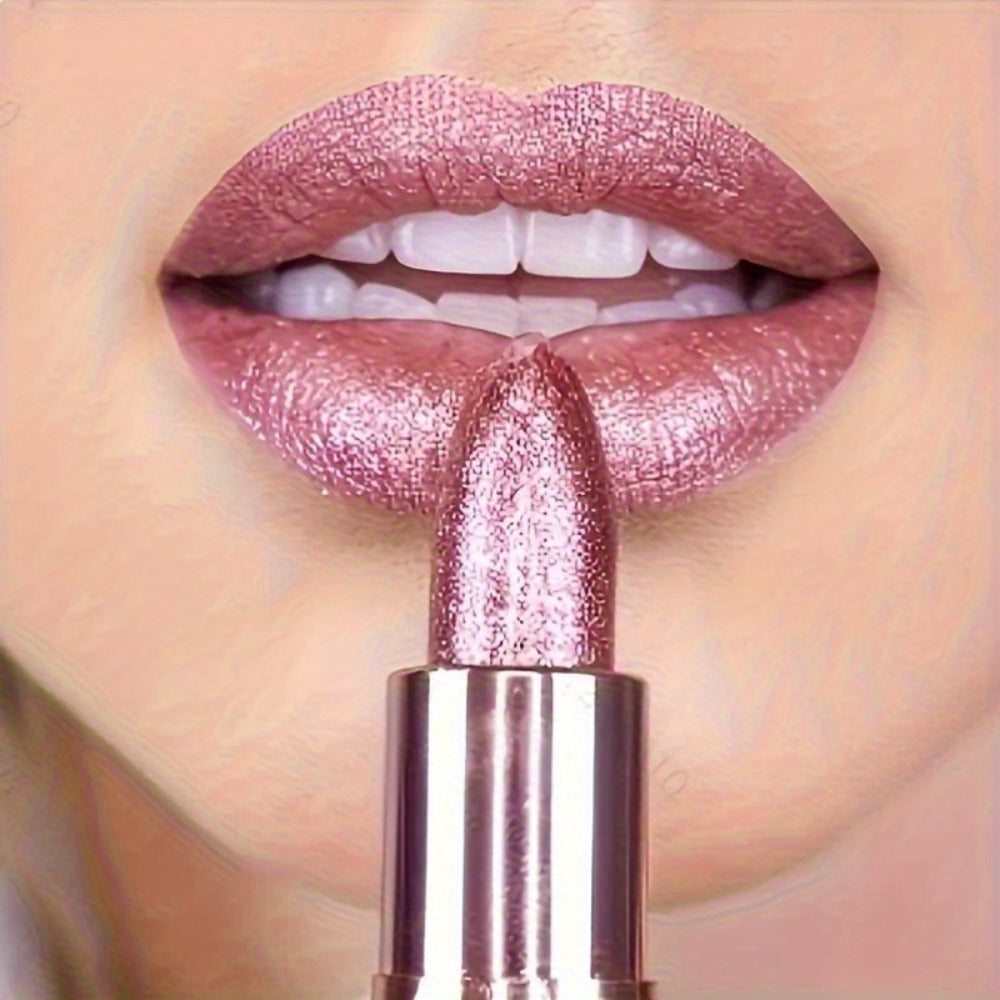 Shimmer Lipstick Set 2 Piece — Starry Sky High Gloss Waterproof Moisturizing Lip Color, Long-Lasting Durable Glossy Shiny Lips Makeup for Women, Perfect Beauty Gift for Her - product image