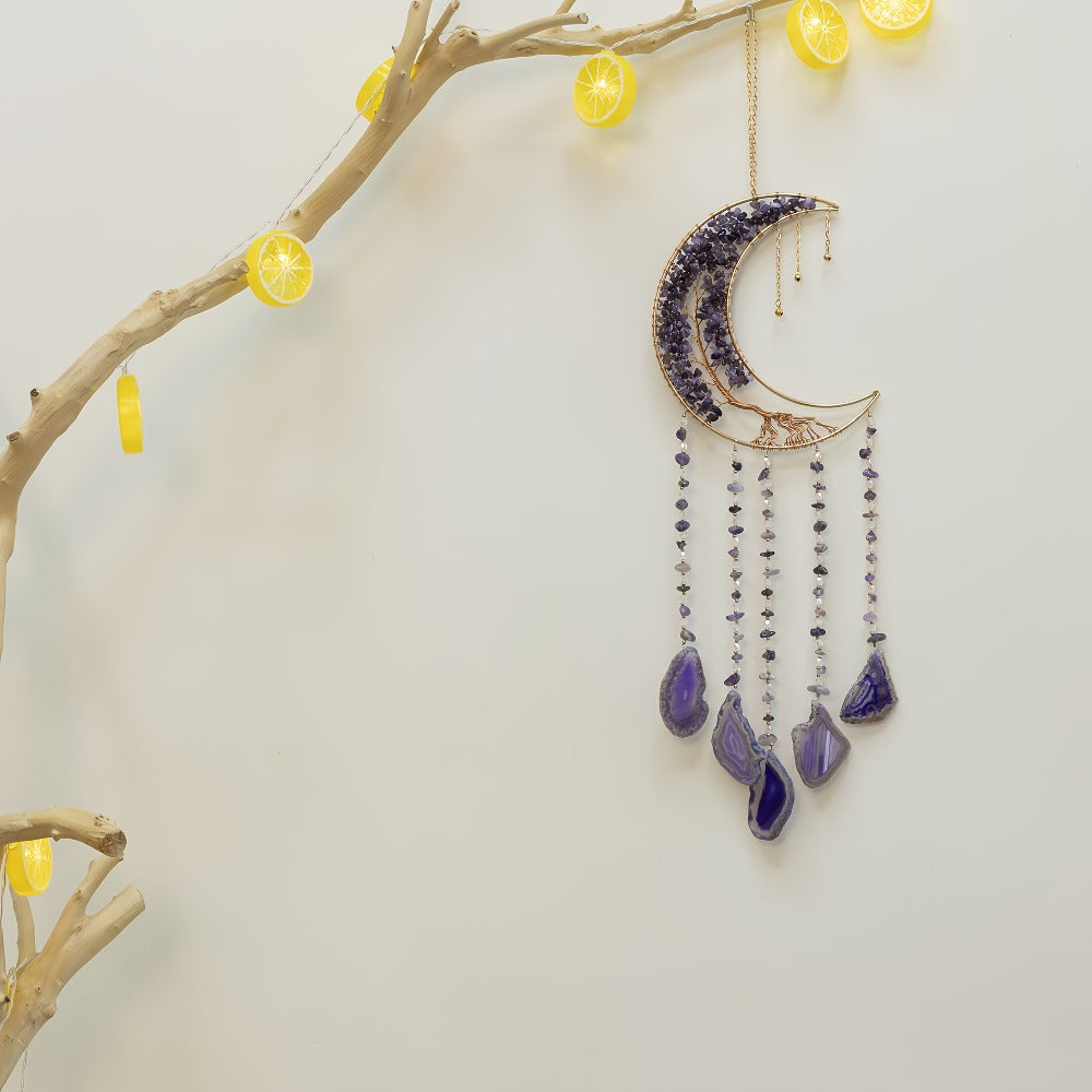 Dreamcatcher Moon Suncatcher Wall Hanging – Handmade Boho Wind Chime Pendant for Indoor Outdoor Garden, Courtyard & Party Decor – Christmas & Birthday Gift - product image 30