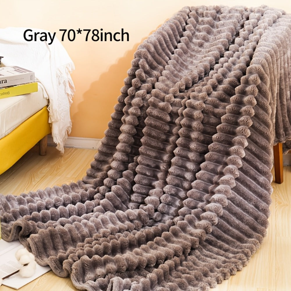 500gsm Heavy Plush Blanket – Ultra Thick Soft Warm Fluffy Blanket for Bed, Sofa & Travel, Baby to Double Size, 5 Colors - product image 7