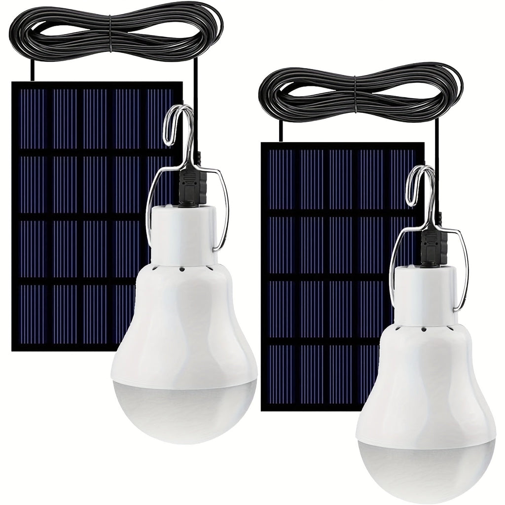 110 Lumen 12 LED, 800mAh Rechargeable, 6000K Daylight, Carry-along Hanging Lamp for Garden, Yard, Garage, Chicken Coop & Tent Camping, 4 Pack | Outdoor Solar - product image 2