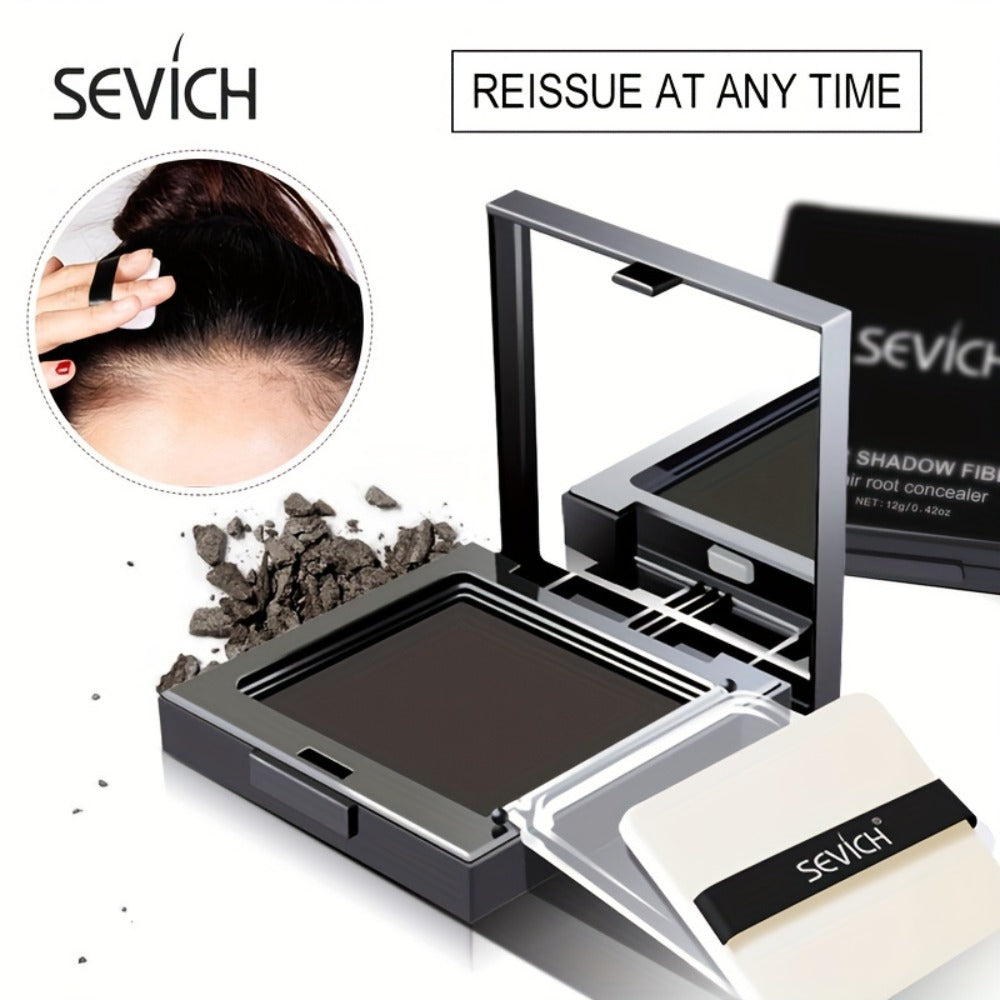 SEVICH Hairline Powder 12g Bald Spot & Root Concealer – 24H Stain-Proof Plant Squalane Formula, Instant Gray Root Touch Up Hair Shadow for Thinning Hairline, Coffee Shade, Women &  - product image 2