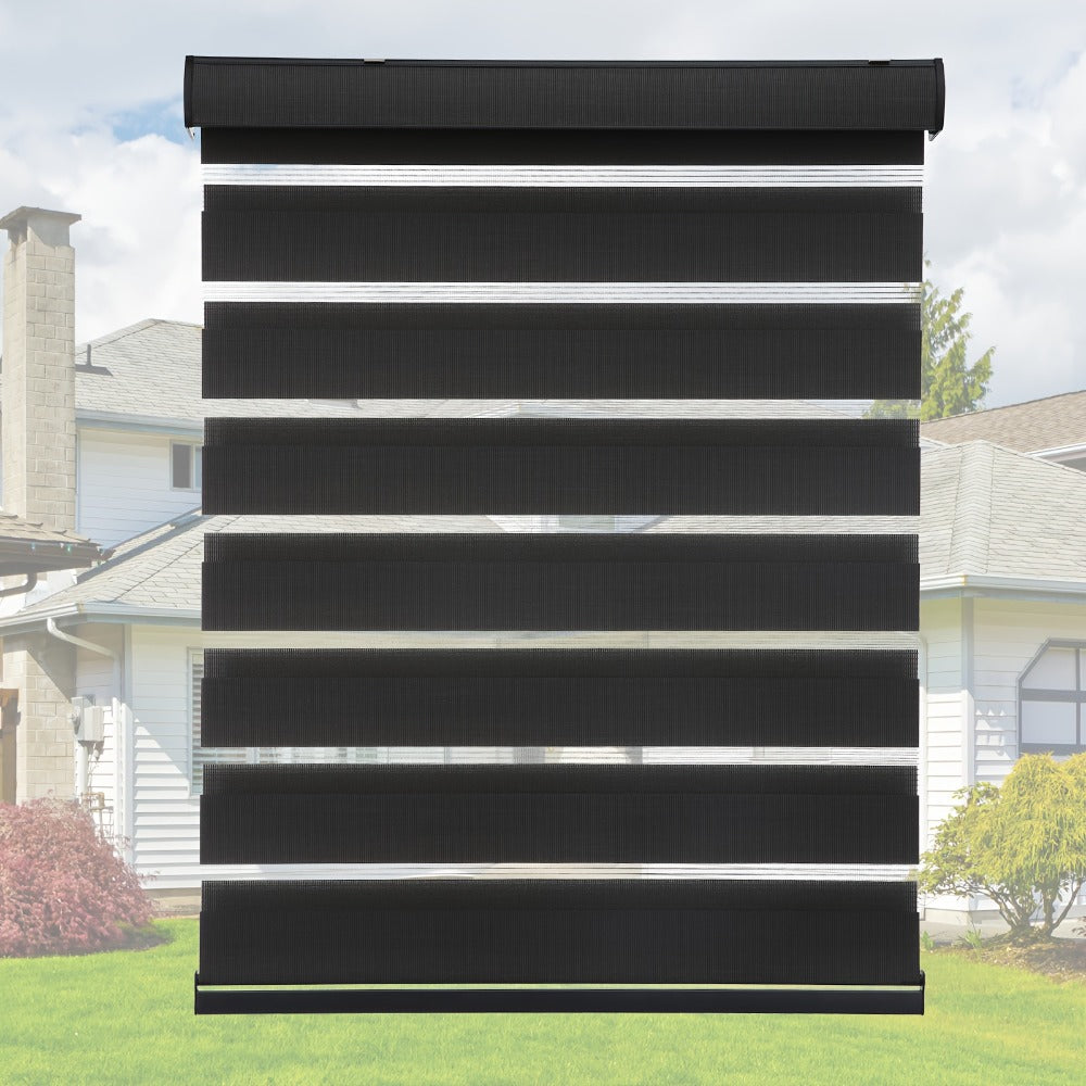 Cordless Zebra Blinds Double Layer Light Control Privacy Window Shades for Bedroom Living Room Office Easy Install Multiple Sizes - product image 5