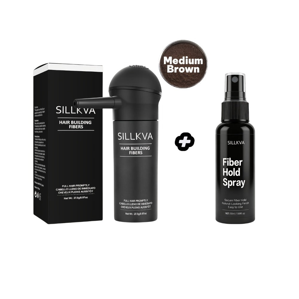 Hair Fibers Spray Applicator Kit Instant Thickness for Thinning Hair & Bald Spots SILLKVA 7 Shades Precision Spray Natural Coverage Hair Loss Concealer Men & Women 0.97oz - product image 9