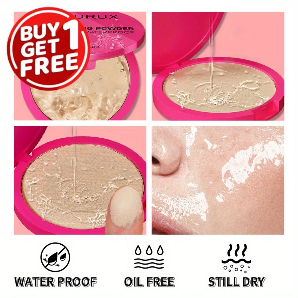 Pressed Powder Foundation 2 Pcs Set Waterproof Sweatproof Lightweight Buildable Coverage Non-Sticky Non-Drying Natural Matte Finish Concealer Makeup for All Skin Types 5 Shades Wom - product image 4