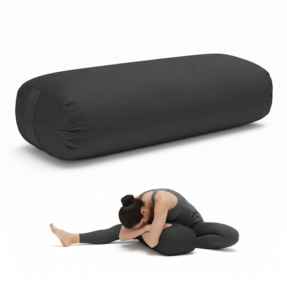 Yoga Bolster Pillow for Restorative Yoga & Meditation - Memory Foam Support Pillow with Removable Velvet Cover, Home Office Travel - product image 2