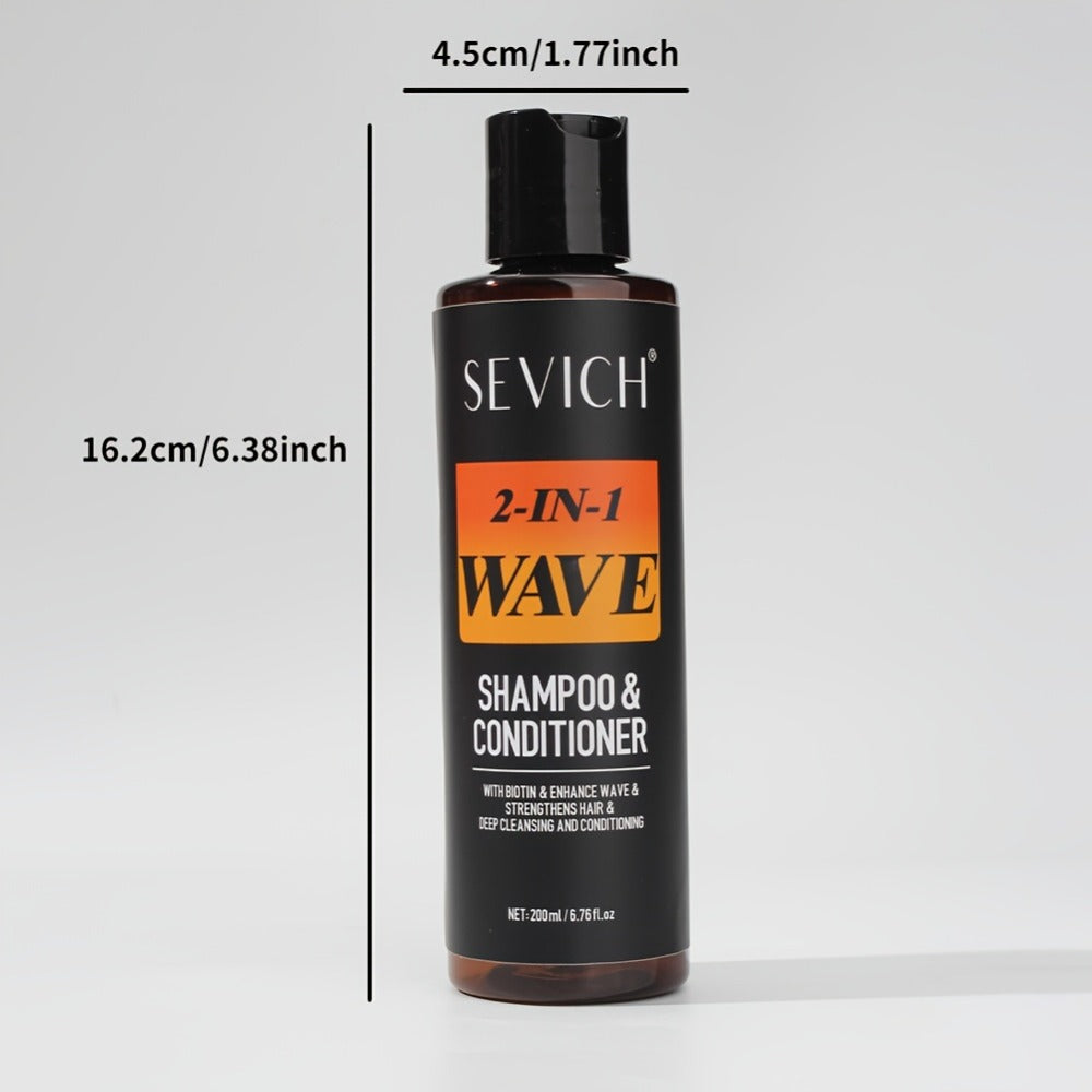 360 Wave Shampoo & Pomade for Men 2-in-1 with Biotin & Glycerin – Deep Cleansing Conditioning Formula, Strengthens Hair, Defines & Lays Waves, Durag Routine Compatible, 200ml - product image 5