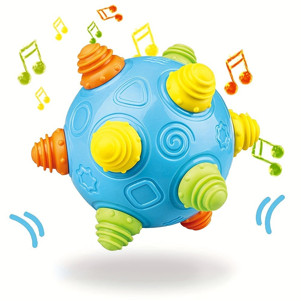 BPA-Free Interactive Electric Rolling Sensory Ball with Lights, Sounds & Melodies, Crawling & Jumping Developmental Toy for Boys & Girls, Easter Baby Gift – Bouncing Music Dancing Ball Baby Toy
