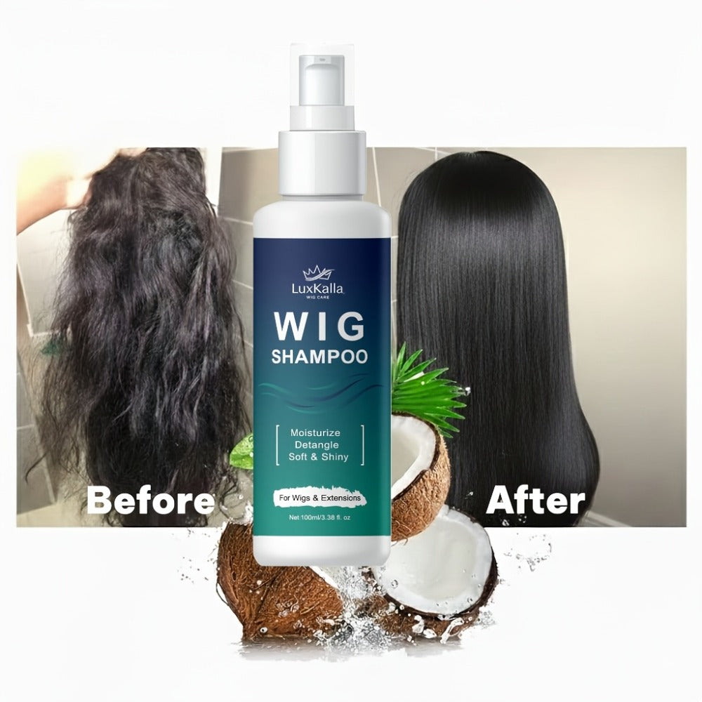Synthetic Hair Shampoo 2-in-1 Deep Cleansing Revitalizing Moisturizing Detangling | Soak & Rinse Formula for Wigs Hair Extensions Braids | 2-Pack Value Set - product image 4