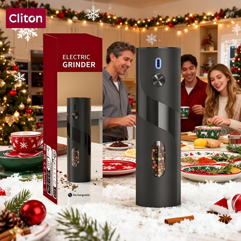 Electric Salt and Pepper Grinder Set – Rechargeable Automatic Mills with LED Light, Adjustable Coarseness & 3.72oz Capacity for Home Kitchen, BBQ, Restaurant & Outdoor Entertaining - product image 3