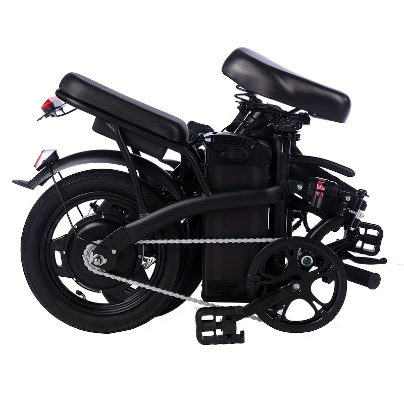 14 Inch Foldable Electric Bicycle, 330 Pound Load-bearing Capacity, Max Speed Of 19MPH, 48V Lithium Battery, Range Of Approximately 18-28 Miles, Portable - product image 6