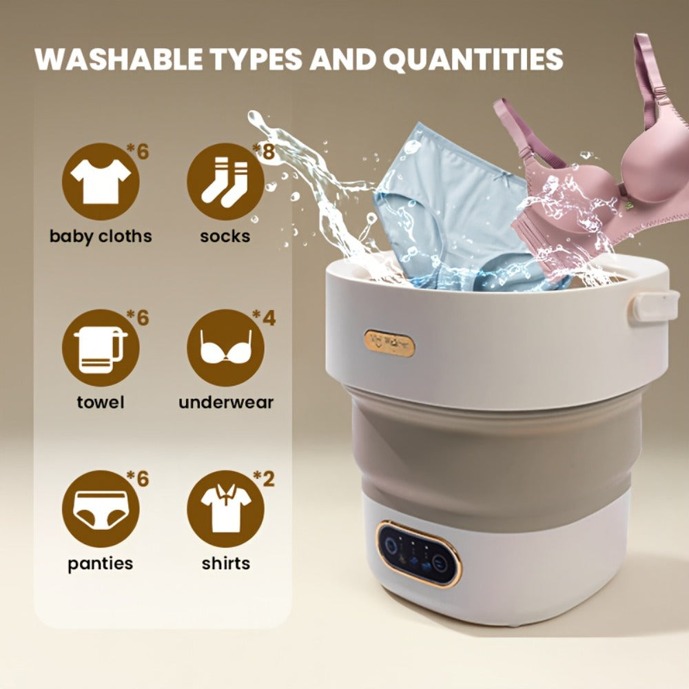 Portable Washing Machine Foldable Mini Washer Large Capacity for Underwear Socks Baby Clothes Apartment Dorm Travel Camping - product image 11