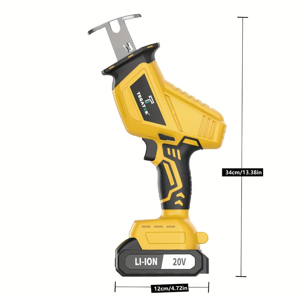 Electric Reciprocating Saw Cordless with LED Light & Safety Lock – Multi-Purpose Cutting Tool with Replaceable Blades, 1 or 2 Battery Options, Carrying Case Included - product image 4