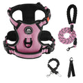 Reflective Adjustable Breathable Vest for Small to Large Dogs – No Pull Dog Harness Set with Collar, Leash & Retractable Seatbelt - product image