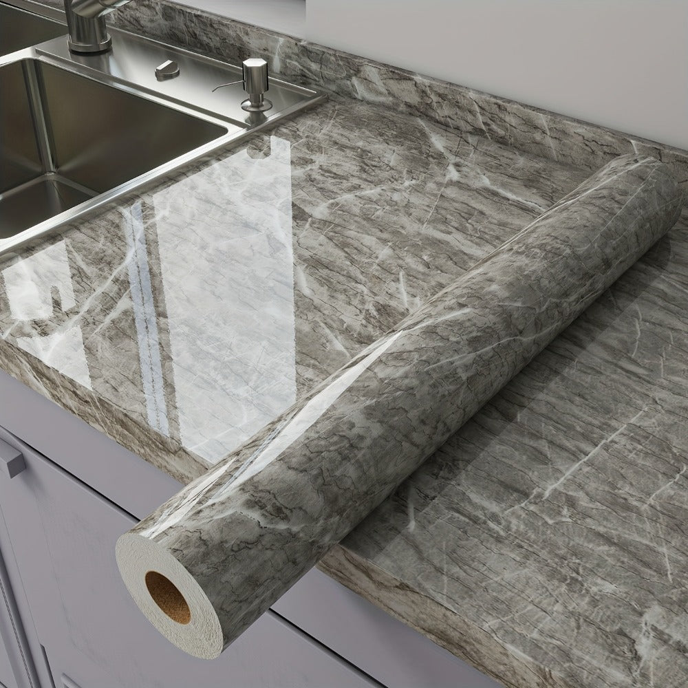 Marble Peel and Stick Wallpaper Roll - Waterproof Oil-Proof Self-Adhesive Wall Contact Paper for Kitchen Backsplash Bathroom Countertop - product image 8