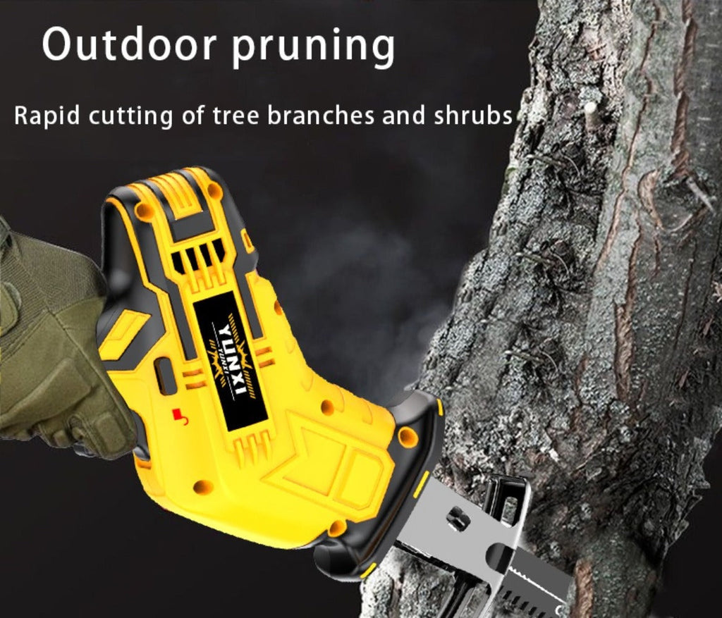 Cordless Reciprocating Saw - Electric Reciprocating Saw with Safety Lock, Large Capacity Battery & Charger, Variable Speed for Wood, Metal & Demolition Cutting, DIY Home Renovation - product image 15