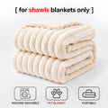 1pc Ultra-soft Faux Rabbit Fur Blanket, Comfortable and Warm, Suitable For All Seasons, Available In Multiple Colours, Multipurpose Blanket, Suitable For Bed - product image 3