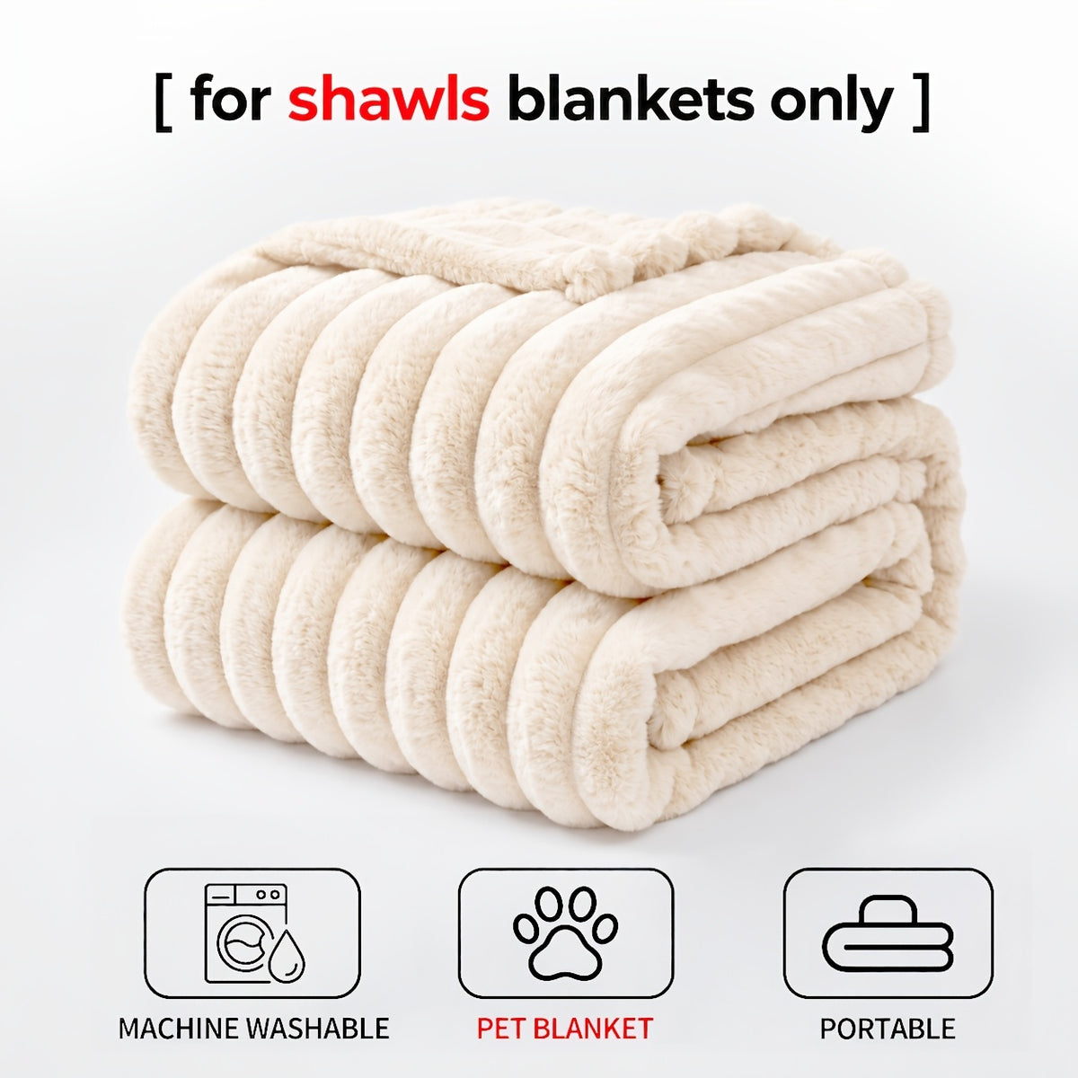 1pc Ultra-soft Faux Rabbit Fur Blanket, Comfortable and Warm, Suitable For All Seasons, Available In Multiple Colours, Multipurpose Blanket, Suitable For Bed - product image 3