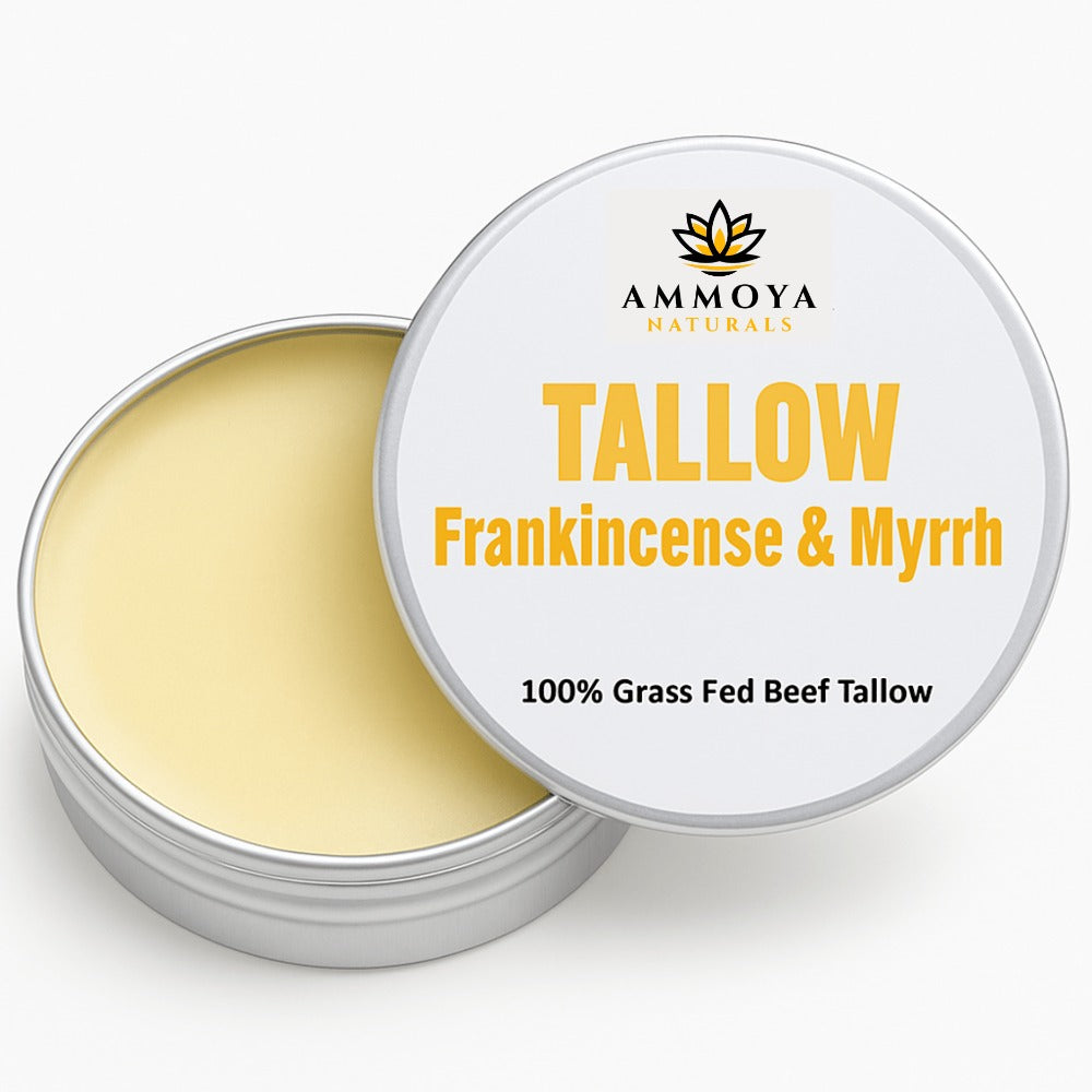 Tallow Balm Grass-Fed Natural Moisturizer for Dry Skin — Deep Hydrating Handcrafted Body Balm 3 Scents Chamomile Rose Honey Frankincense Myrrh, Nourishing Skin Balm for Women Men - product image 11