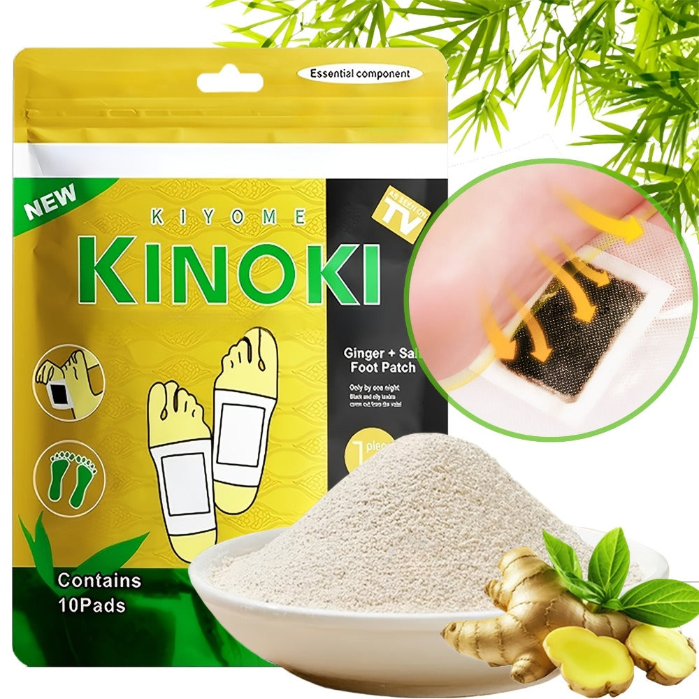 Foot Detox Patches Bamboo Vinegar & Ginger 60 & 160 Pcs - Deep Cleansing Natural Plant Ingredients Alcohol-Free Overnight Moisturizing Foot Pads for Tired Aching Feet - Green Golde - product image 6