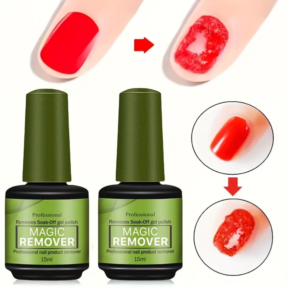 Gel Nail Polish Remover 3pcs Set – Soak Off Gel Nails, Nail Glue & Acrylic Nails in 2-3 Minutes | Fast Gentle Formula for Home DIY & Salon Use | Nail Care Kit for Women & Men - product image 5