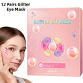 Collagen Under Eye Patches 12 Pairs Glitter Gold Gel Pads - Dark Circles Puffiness Anti-Wrinkle Moisturizing Hyaluronic Acid Eye Mask for Women All Skin Types Skincare Gift - product image 10