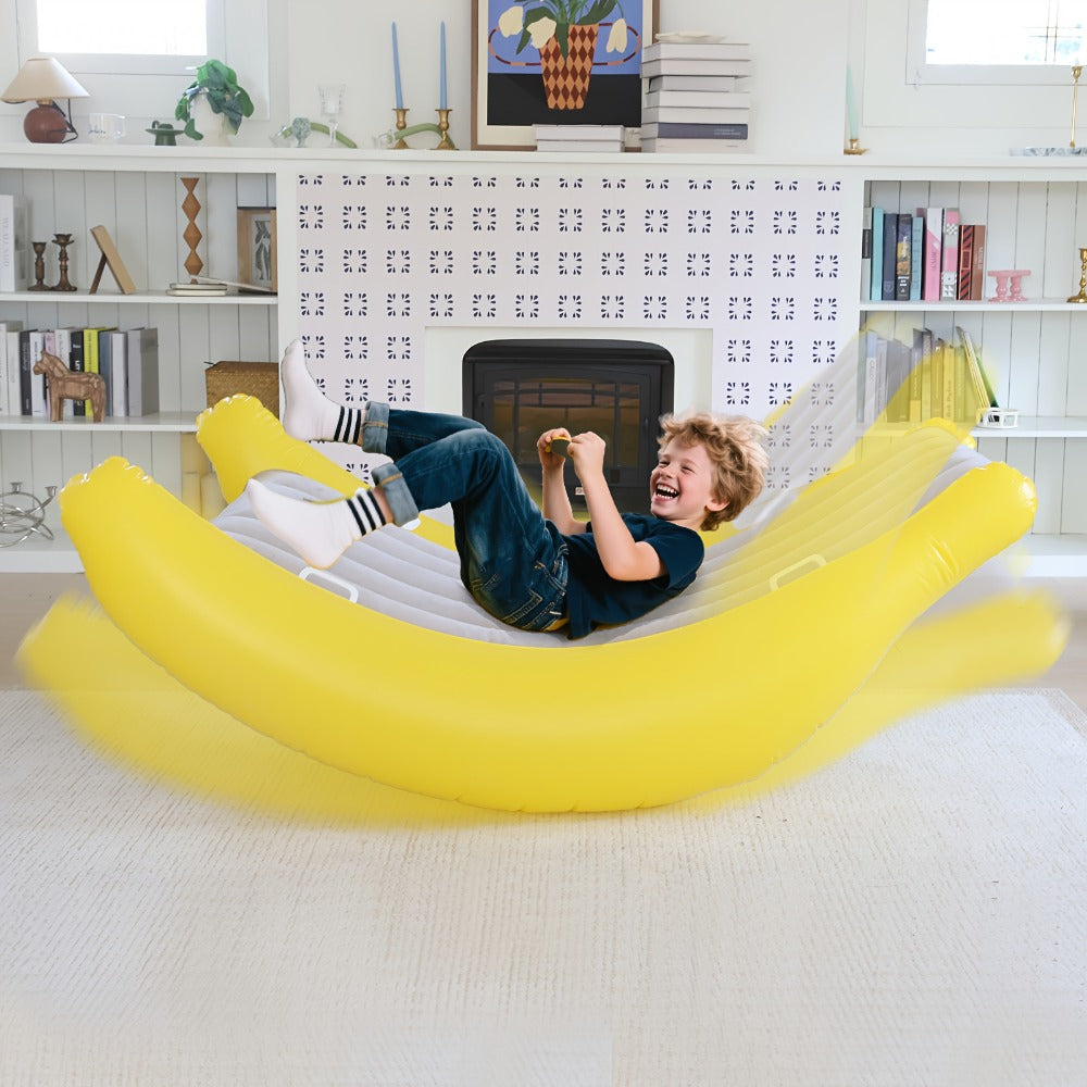 Portable Inflatable Sofa with Pump No Assembly Required Indoor Outdoor Folding Chair Bed Camping Backyard Patio Lightweight PVC Spot Clean Adults Kids Gift - product image 9