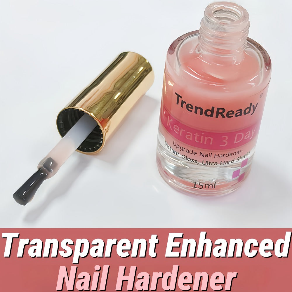 Nail Strengthener 2 Pack 4-in-1 Natural Protein Hardener — Extra Strong Fast Drying Nail Growth Treatment Base Coat for Weak Brittle Splitting Nails, Women Men All Nail Types - product image 4
