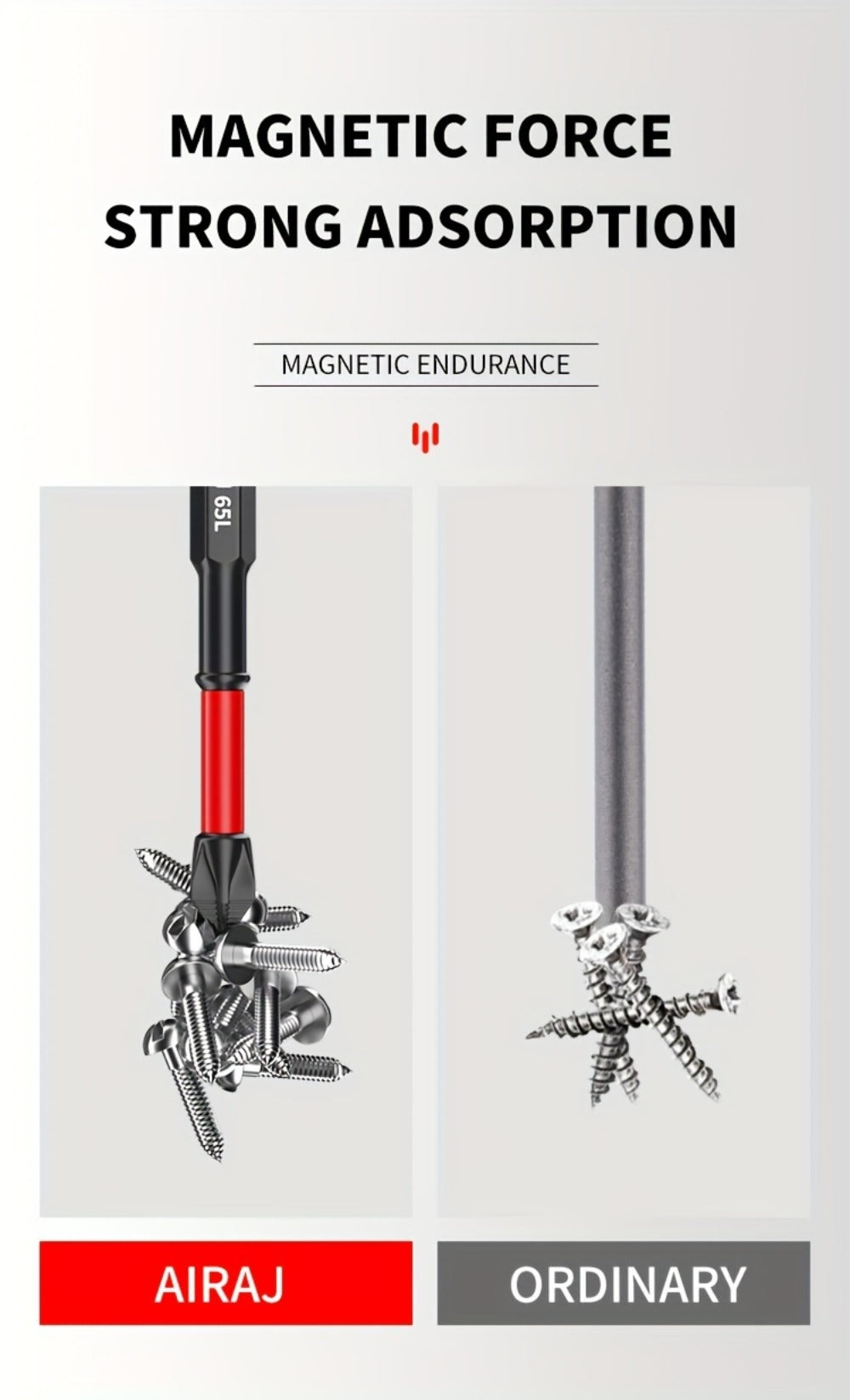 Impact Screwdriver Bits S2 Steel Anti-Slip, Magnetic Phillips Cross Drill Bit Set with Anti-Slip Teeth & High Hardness Tungsten Steel, Power Tool Bits for Home Repair, Bicycle, Fur - product image 19