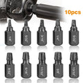 Screw Extractor Set 10pcs, 1/8" to 13/32" Broken Bolt Extractor Kit, Left-Handed Alloy Steel Nut & Stud Remover Tool for Stripped Screws, Bolts, Threaded Pipes & Fittings - product image 8
