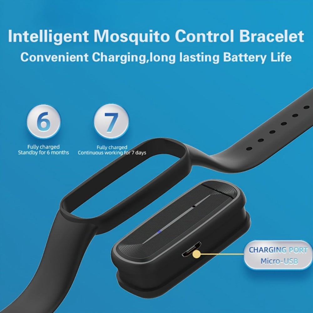 Ultrasonic Mosquito Repellent Bracelet 3-Pack – USB Rechargeable Intelligent Bug Repellent Wristband for Camping, Outdoor, Hiking & Travel, Waterproof Mosquito Control Bracelet for - product image 10