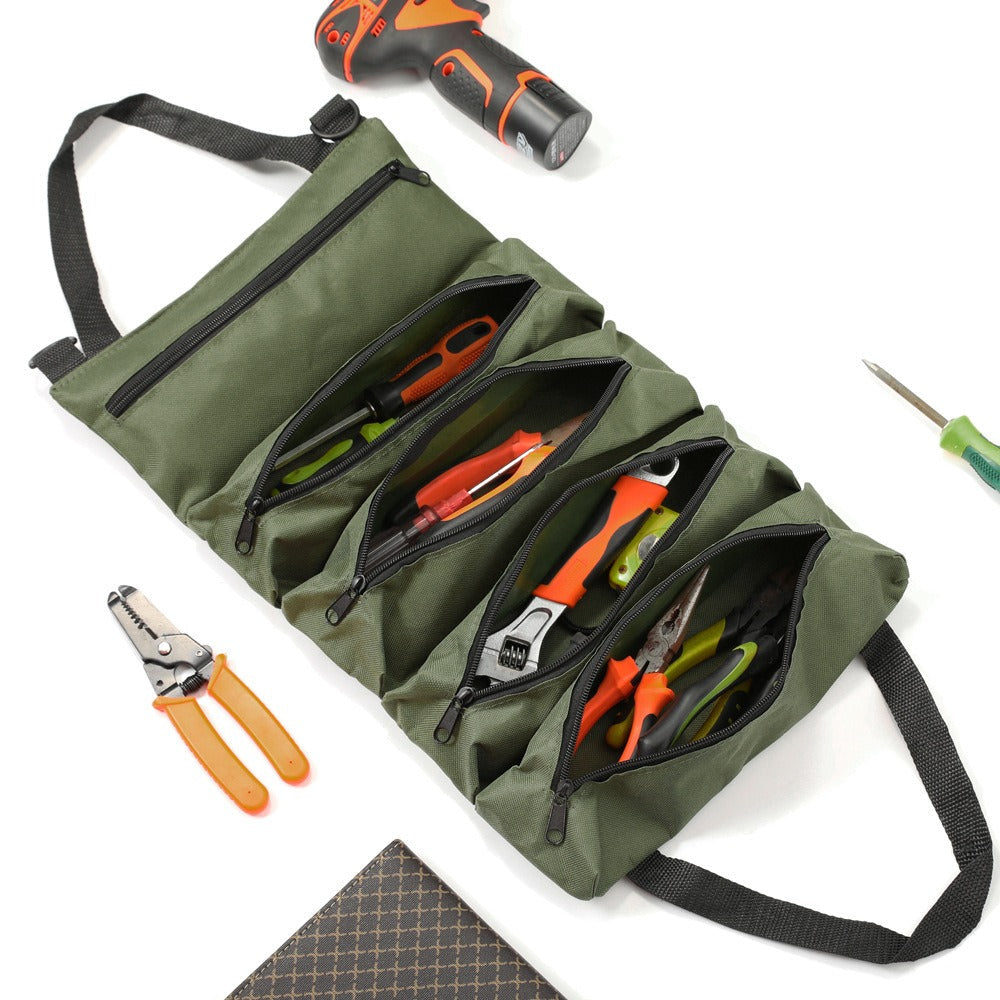Collapsible Tool Bag Organizer for Hardware Storage | Foldable Tool Kit Bag for Carpentry Electricians Automotive Repairs Outdoor | Portable Buggy Bag Easy Transport - product image 11