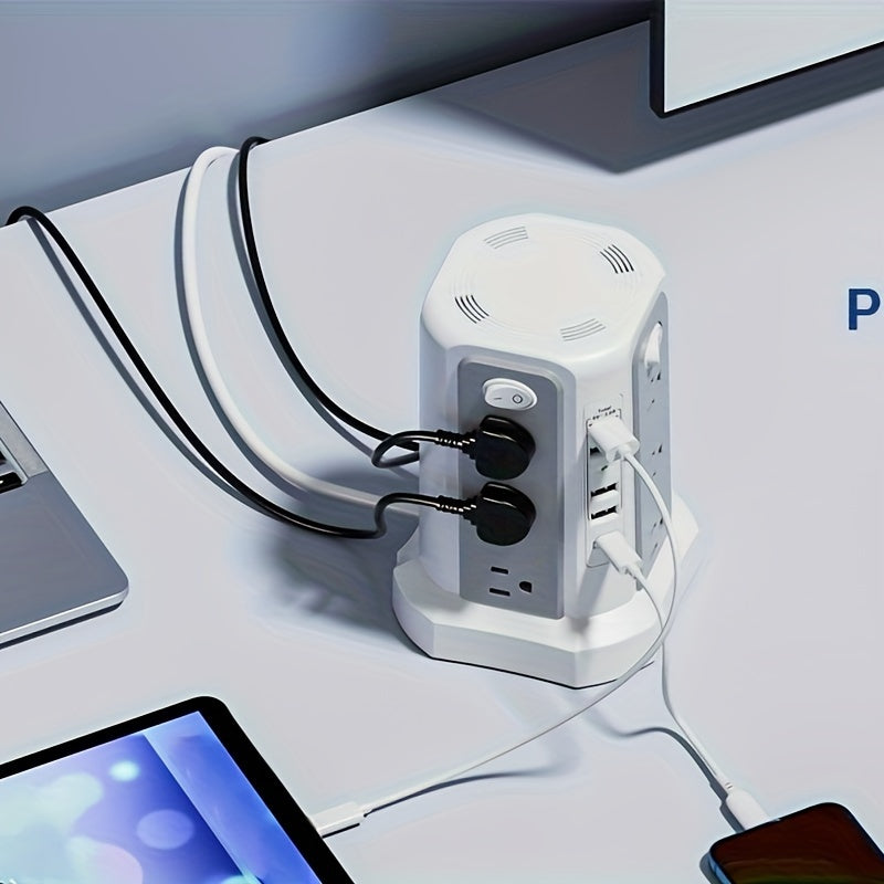 Level 4 Upgraded New Product Flat Plug 16 AC Outlets Power Strip Tower WithUSB/ USB C Port, Surge Protector Power Tower With 5 USB Charging Ports, Extension - product image 15