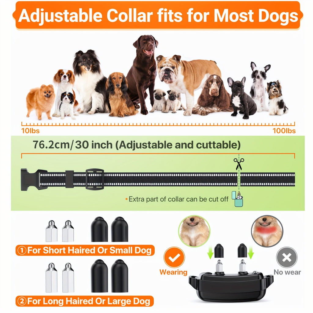 Dog Training Collar with Remote 2300ft | Rechargeable E-Collar with Beep Vibration Shock Modes Security Lock for Large & Medium Dogs - product image