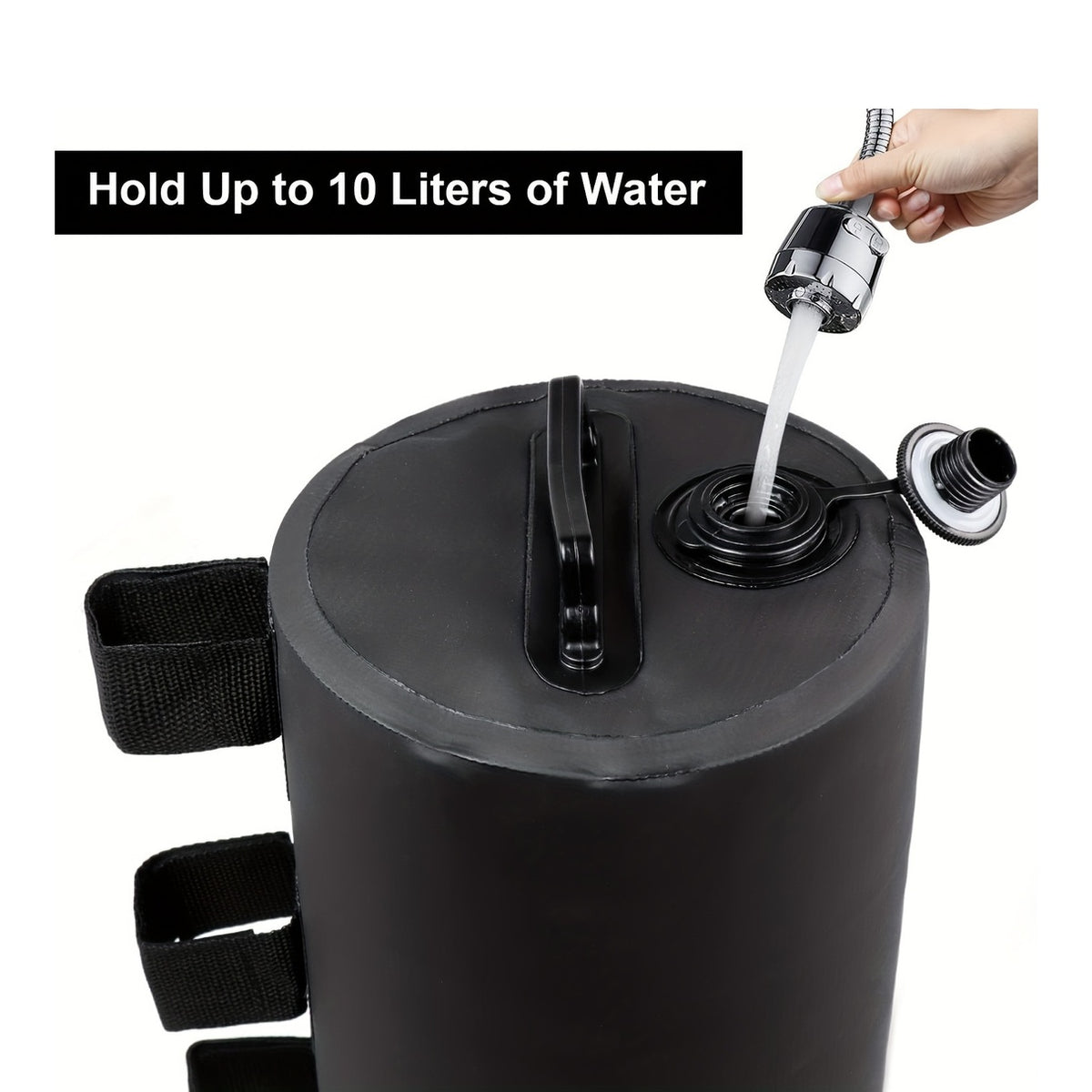 Canopy Water Weight Bag Leg Weights for Pop Up Canopy, Tent, Gazebo, Set of 4, Black - product image 6