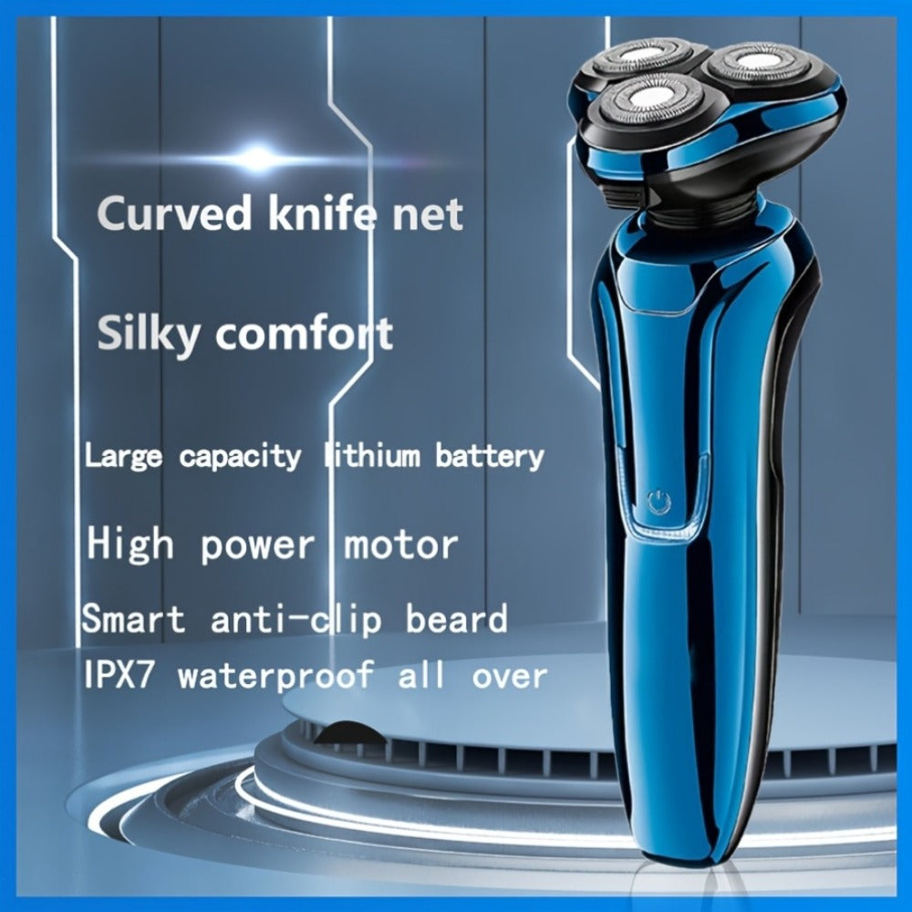 Electric Shaver for Men 4D Floating Triple Blade Waterproof — Wet Dry Razor with LED Battery Display & Type-C Fast Charging, High-End Close Shave Grooming Gift for Dad Husband - product image 8