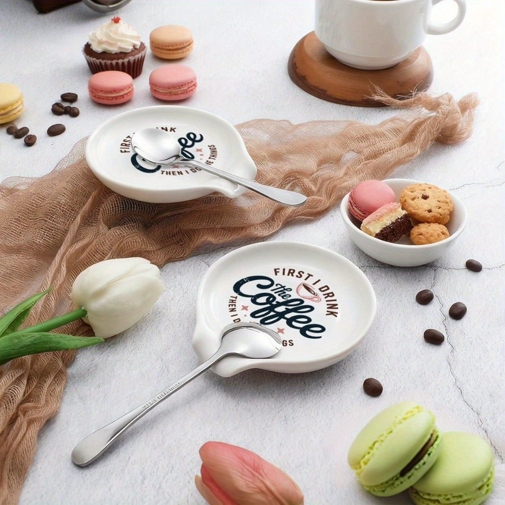 Ceramic Spoon Rest Funny Coffee Quote – "A Cup of No Return" Ceramic Utensil Holder for Coffee & Tea Spoons, Cute Spoon Holder for Kitchen Counter, Cafe Decor, Perfect Coffee Lover - product image 5