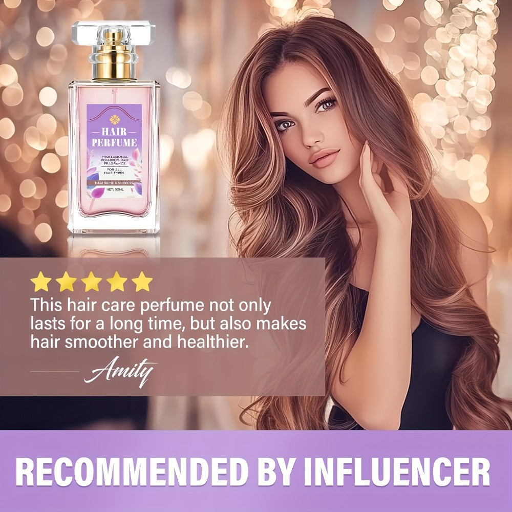 Alcohol-Free Hair Perfume Spray for Women with Squalane & Pheromone Floral Scent — Nourishing Hydrating Hair Shine Oil Mist, Long-Lasting Sweet Fragrance, 50ml - product image 7