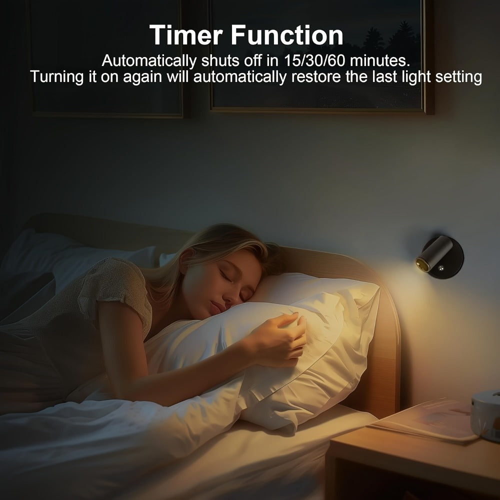 Rechargeable Indoor Spotlight LED – 3-Color Dimmable with Remote & Timer, 350° Adjustable, 2500mAh Battery, Magnetic Base Wall Accent Light for Pictures, Plants & Artwork (White /  - product image 8
