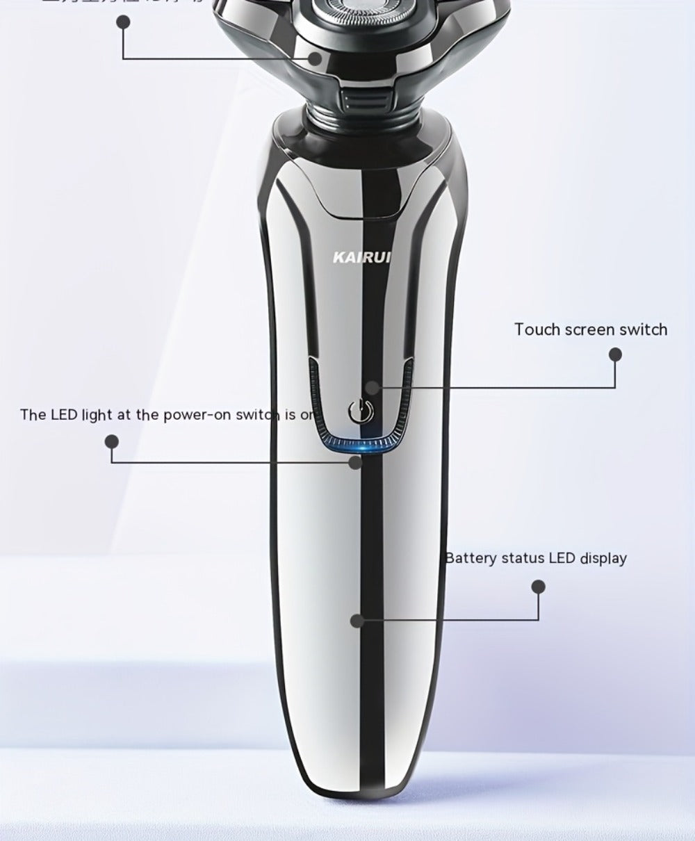 Electric Shaver for Men 4D Floating Triple Blade Waterproof — Wet Dry Razor with LED Battery Display & Type-C Fast Charging, High-End Close Shave Grooming Gift for Dad Husband - product image 19