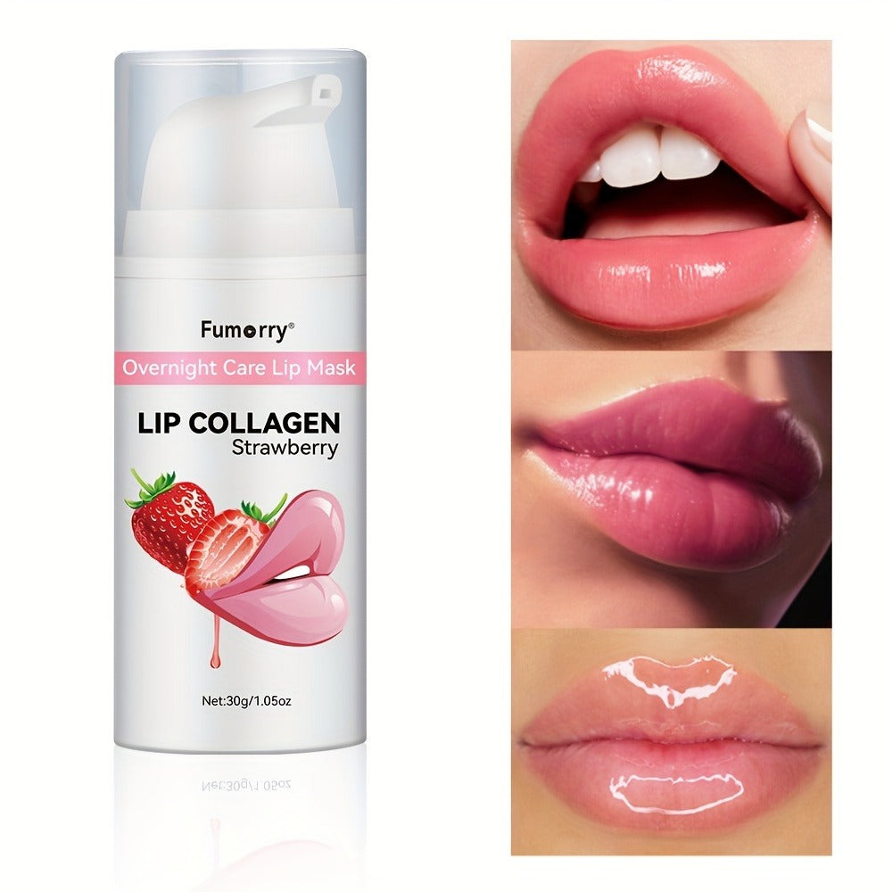 Collagen Lip Mask Overnight Plumping 30g — Moisturizing Repair Treatment for Dry Cracked Chapped Lips Night Care Revitalizing Softens Protects Firms Lip Skin Women 1.05oz - product image 12