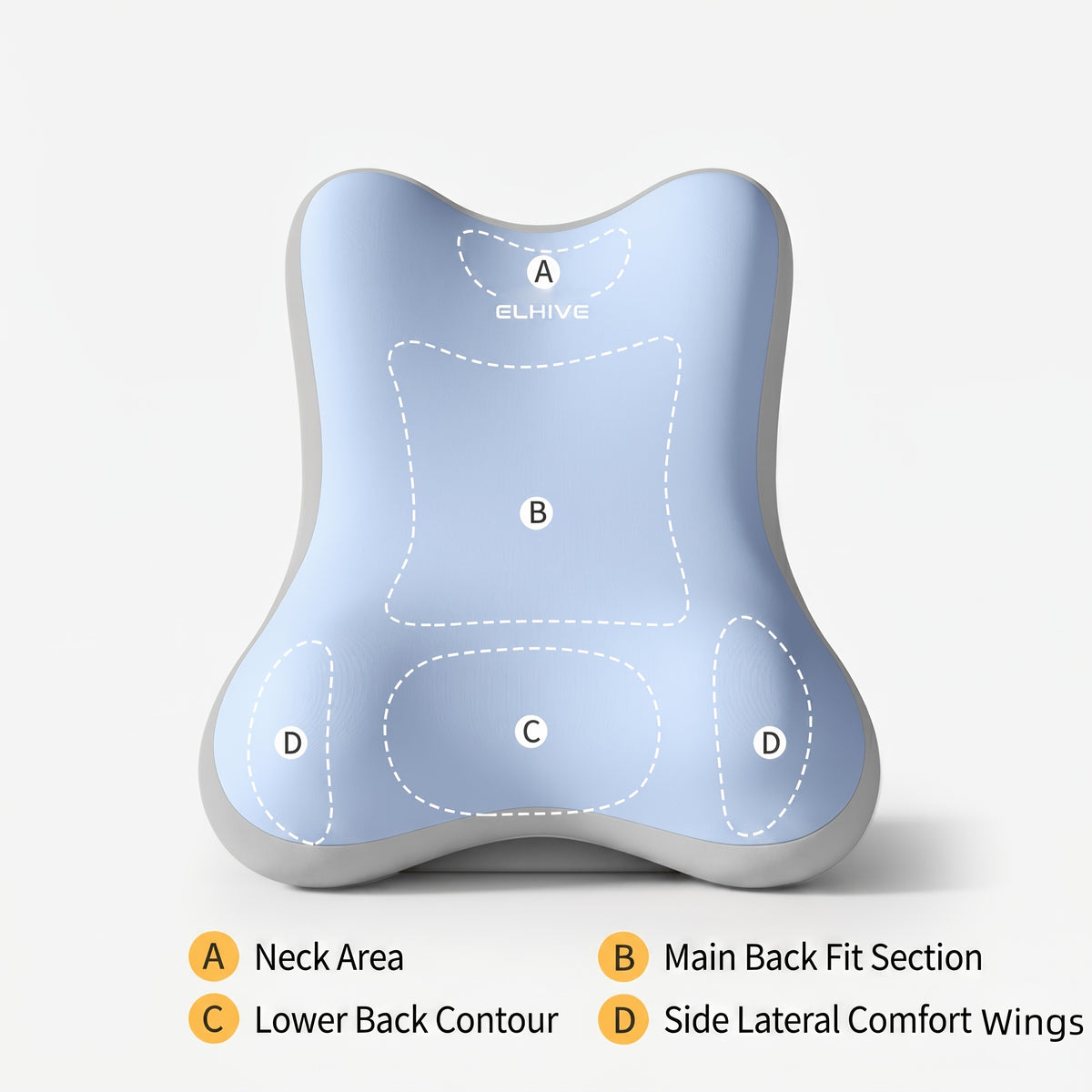Headboard Backrest Cushion for Bed, 2pcs Adjustable Memory Foam Wedge Pillow, Oversized Sit Up Reading Pillow for Sitting Up in Bed, Lounger for Laptop Gaming - product image 12