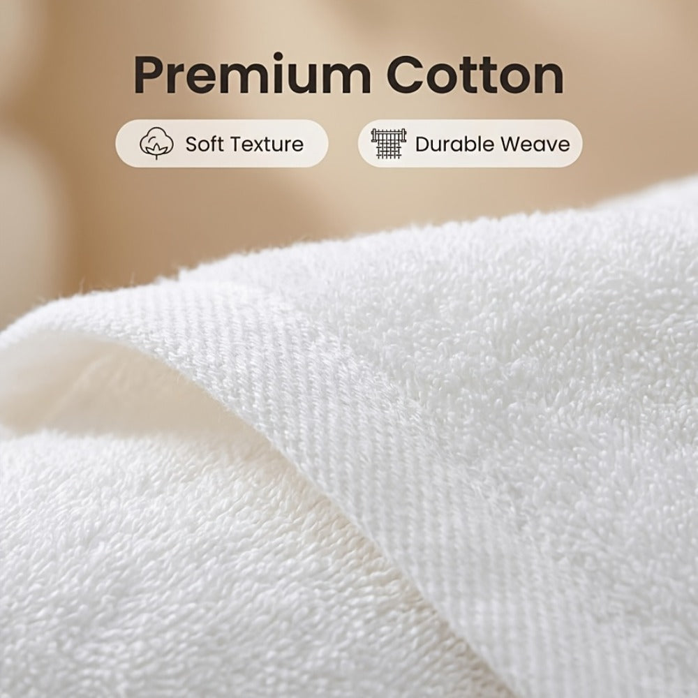 Embroidered Cotton Towel Set 3-Piece – 400g/㎡ Soft Absorbent Lint-Free Bath Towel Hand Towel Set for Home Spa Salon - product image 12