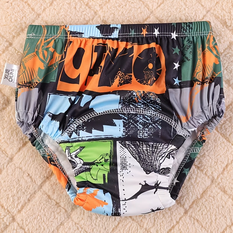 6pcs Training Underwear For Boys- Washable, Breathable Diaper Covers With Dinosaur Design, Absorbent Leak-proof Diapers For Toilet Training, Cute Animal - product image 2