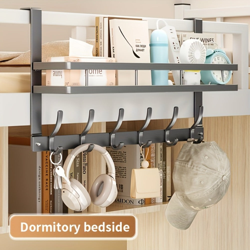 Over Door Hook Rack No Drilling Metal Storage Organizer – 4 5 6 Hooks for Bedroom Bathroom Kitchen, Versatile Door Hanger for Coats Towels Bags & Robes - product image 11