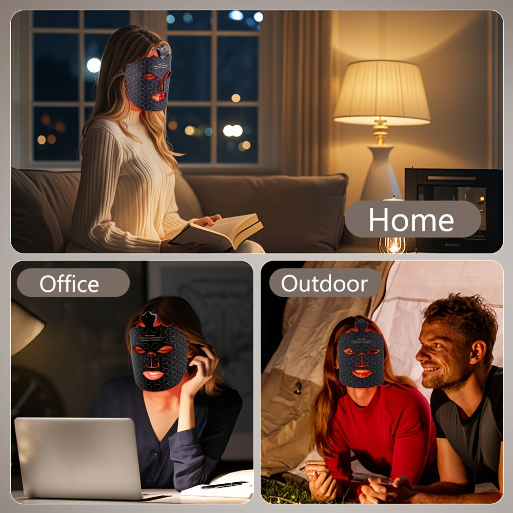 Red Light Therapy Face Mask 7 Color LED – FDA Cleared Silicone Mask for Anti-Aging, Wrinkles, Acne & Skin Whitening, Eye Protection, USB Rechargeable - product image 10