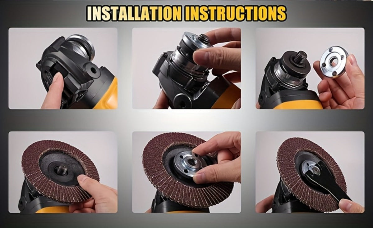 Rechargeable Angle Grinder Cordless Lithium Battery Polishing Rust Removal Tool Lightweight Handheld Grinder for Men Women - product image 9
